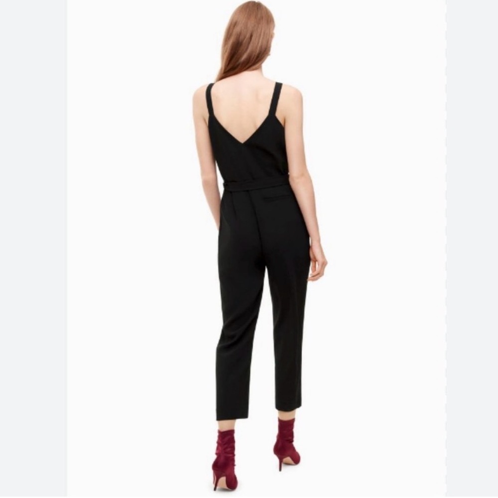 Aritzia Little Moon Petunia Jumpsuit Women's Black Size 4 Classic open back - Picture 3 of 13